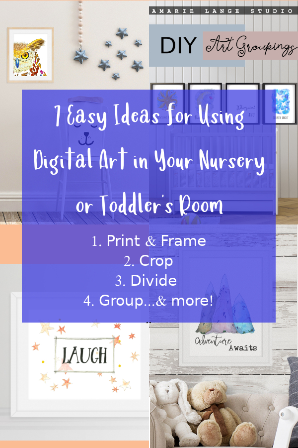 Amarie Lange Studio - 7 Easy Ideas for Using Digital Art in Your Nursery or Toddler's Room