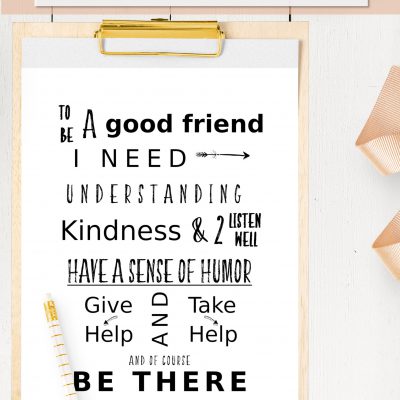 Being a Good Friend – Using Simple Art to Teach Friendship