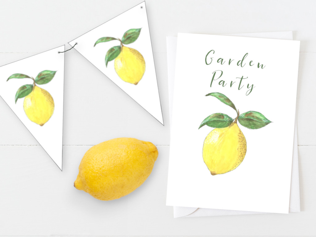 Lemon Invitations and Banners