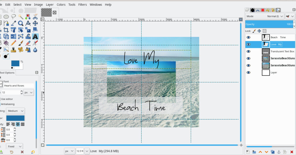 Love My Beach Time Printable screenshot