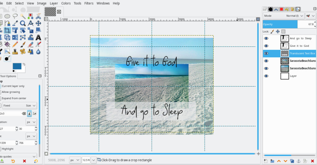 Give it to God and Go to Sleep beach printable