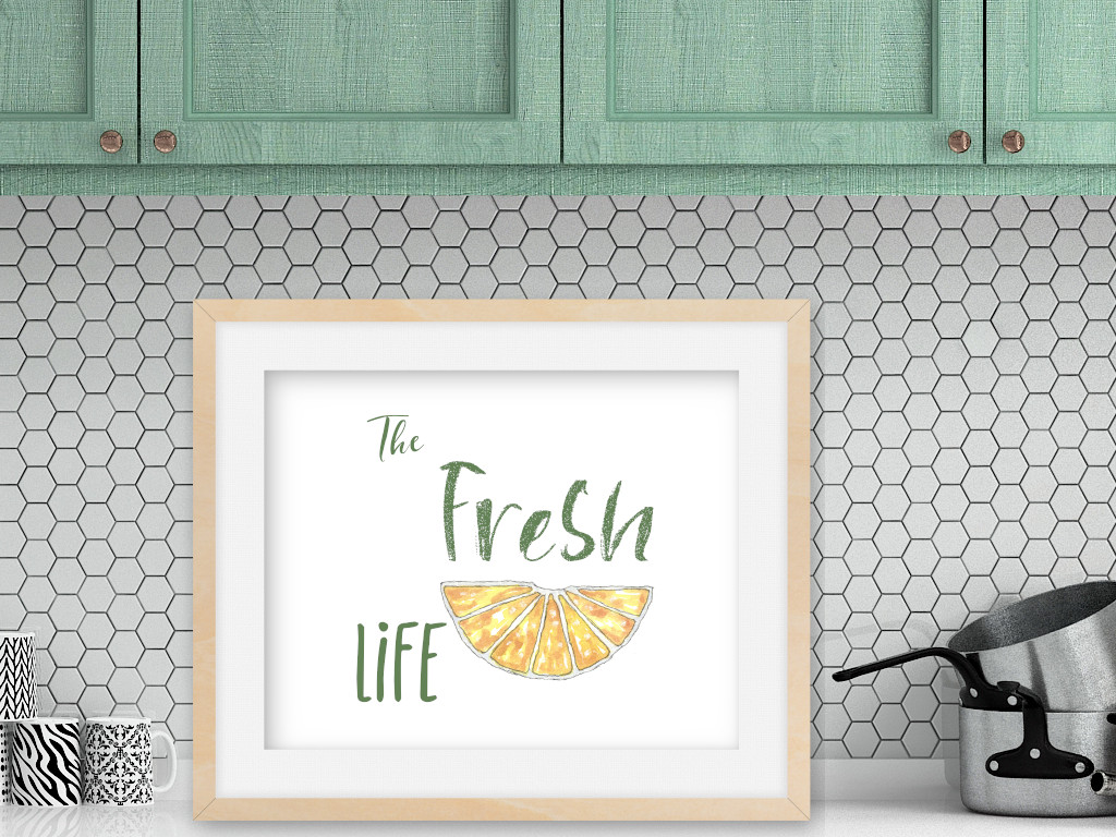 The Fresh Life farmhouse style free lemon printables
