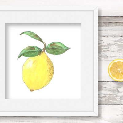 DIY Farmhouse Lemon Decor – Free Printable Lemon Images