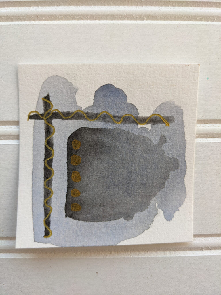 Gray shades in abstract watercolor