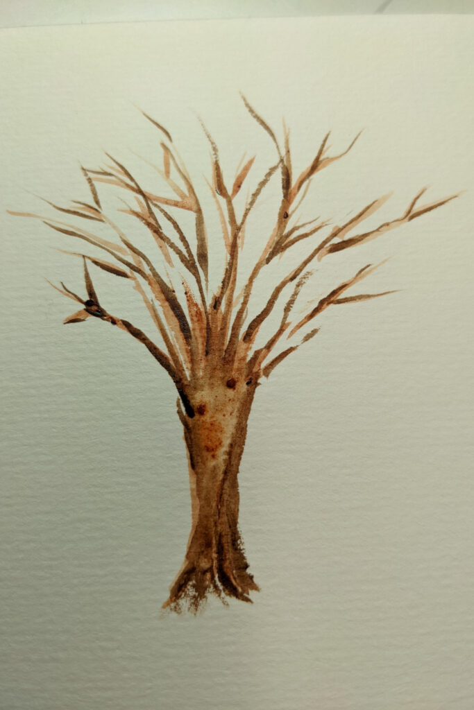 watercolor Bare Tree