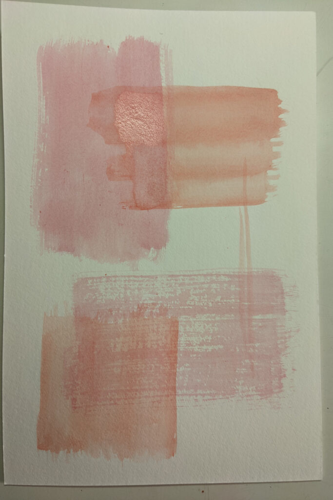 Abstract Pink Brush Strokes