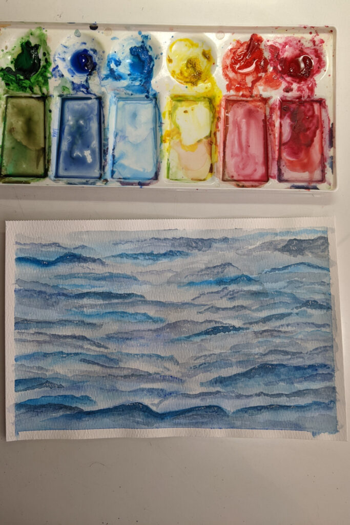 Watercolor Ocean Water
