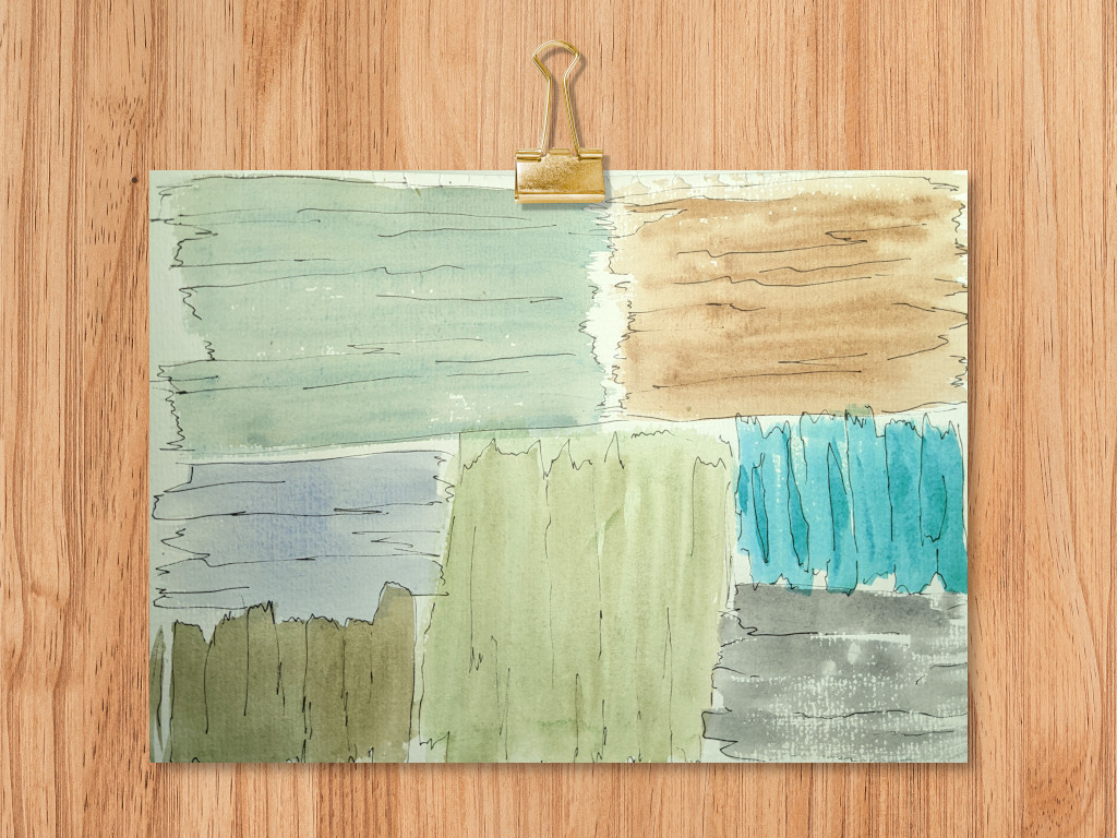 watercolor backgrounds with abstract shapes