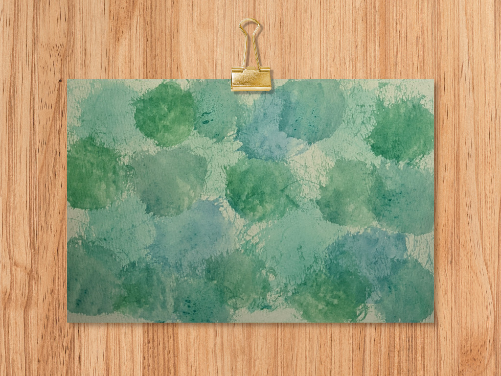 watercolor background - blues and greens