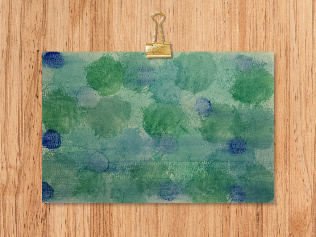 watercolor background - blue and green