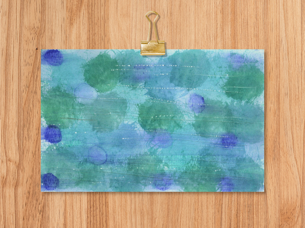 watercolor background - blue and green