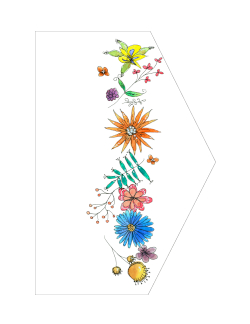 Free Printable Envelope Liner – Floral Theme