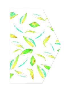 Free Printable Envelope Liner – Lemon Leaves Theme