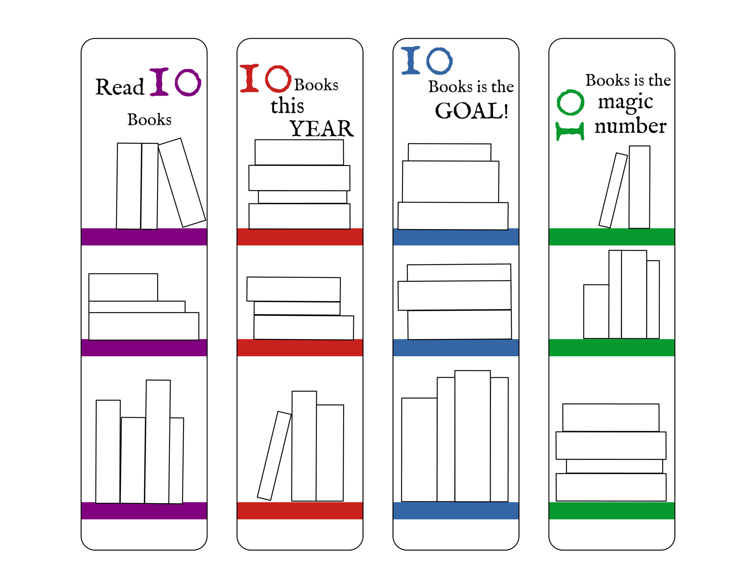 Free Printable Reading Log Bookmarks