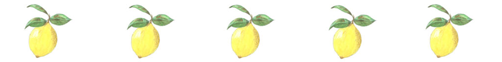 watercolor lemons