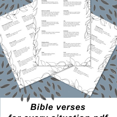 Top Bible Verses for Every Situation PDF With Art