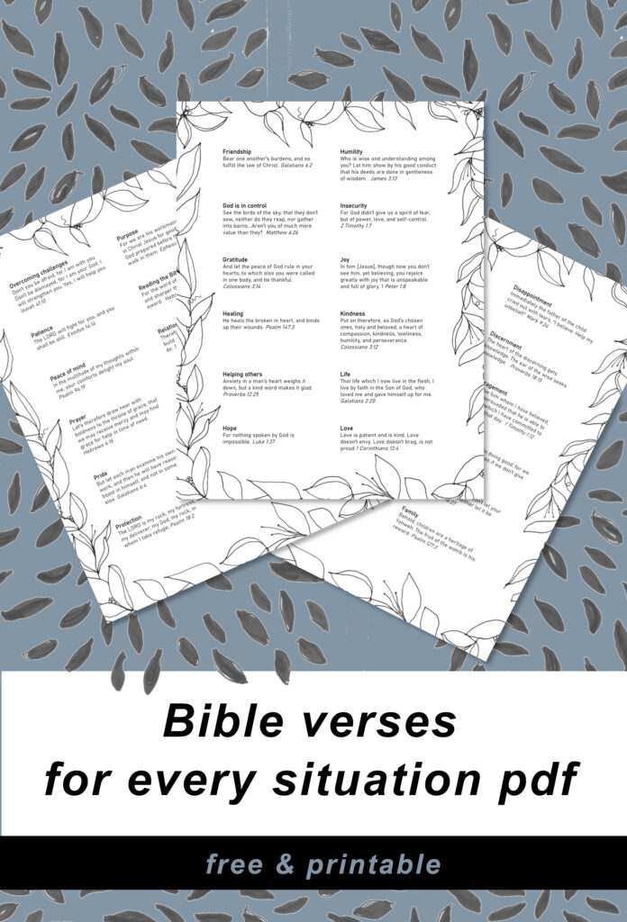 Bible Verses for Every Situation PDF
